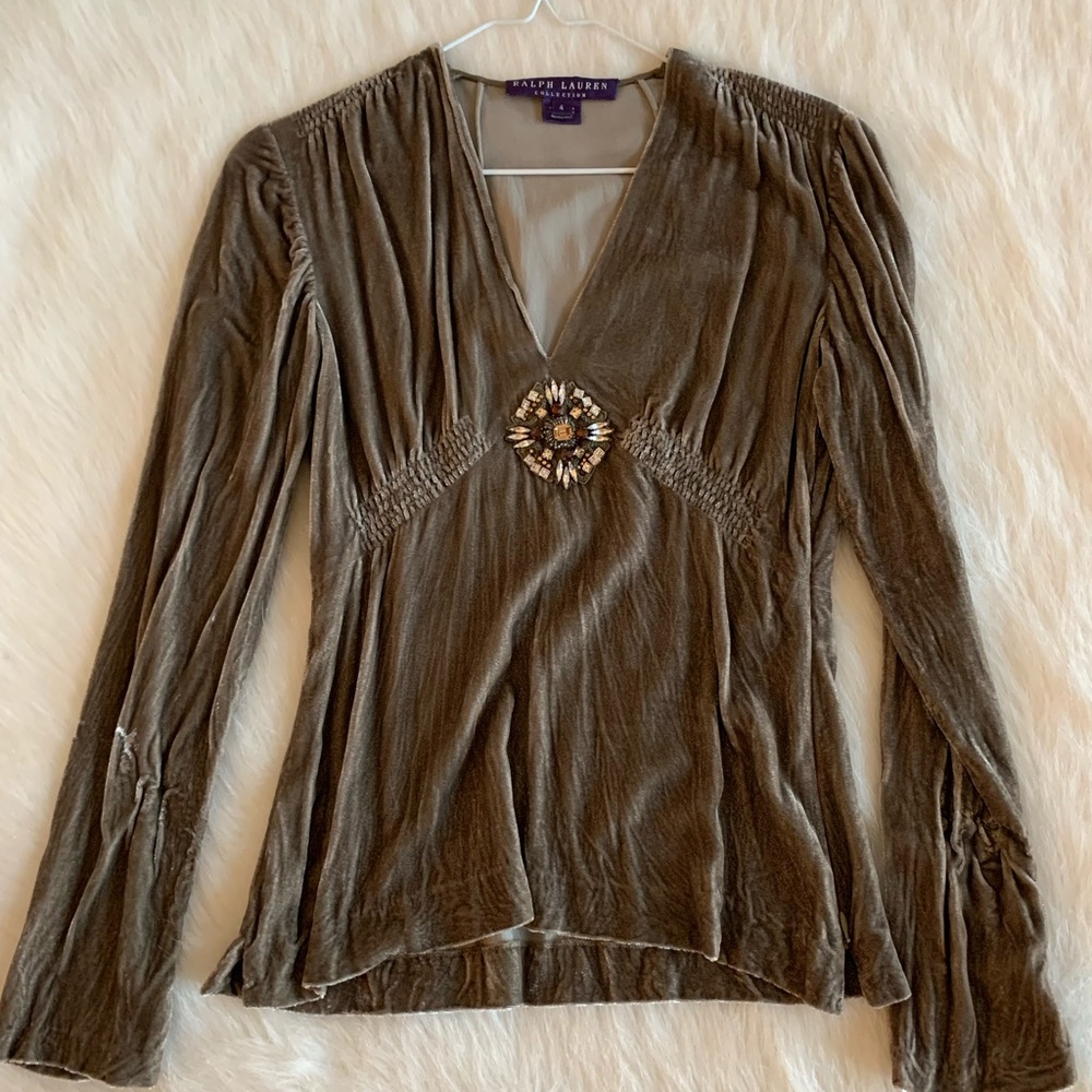 Vintage Ralph Lauren Velvet top